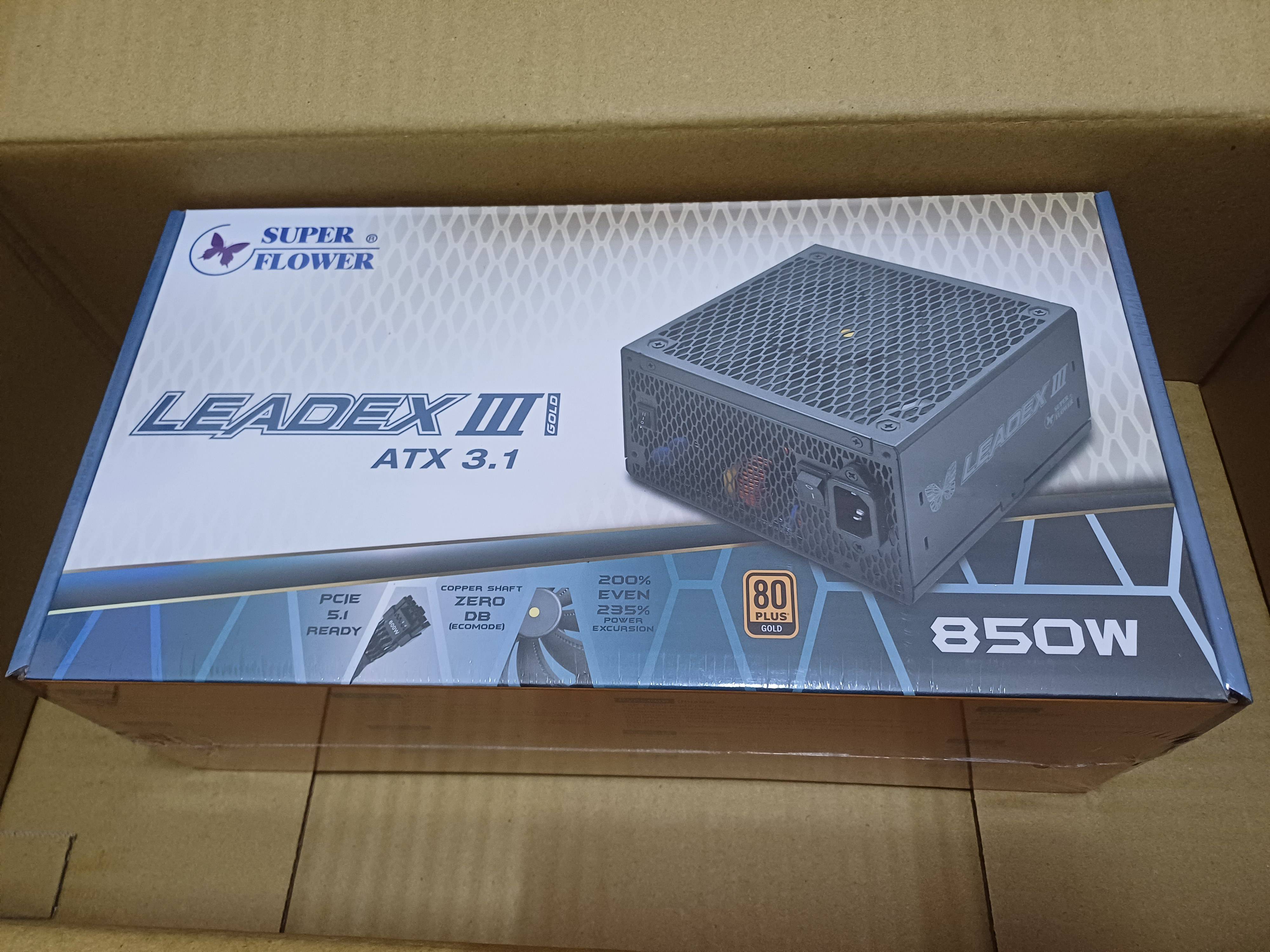 未開封・未使用】LEADEX III GOLD 850W ATX 3.1 開封未使用」SUPER