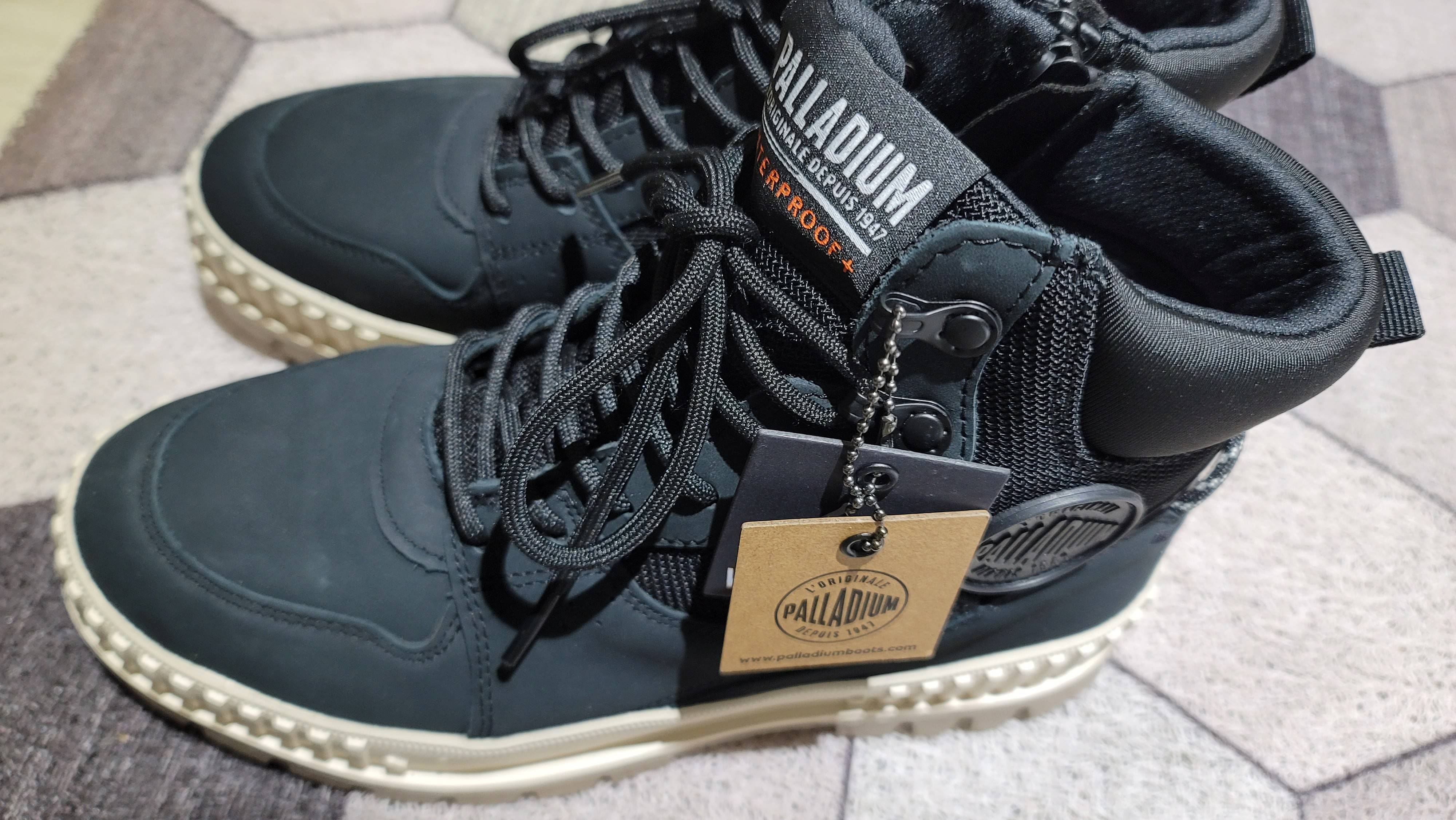 Palladium】PALLASHOCK WPN ZIP厚底巧克力橘標防水靴/防水鞋/休閒鞋-男